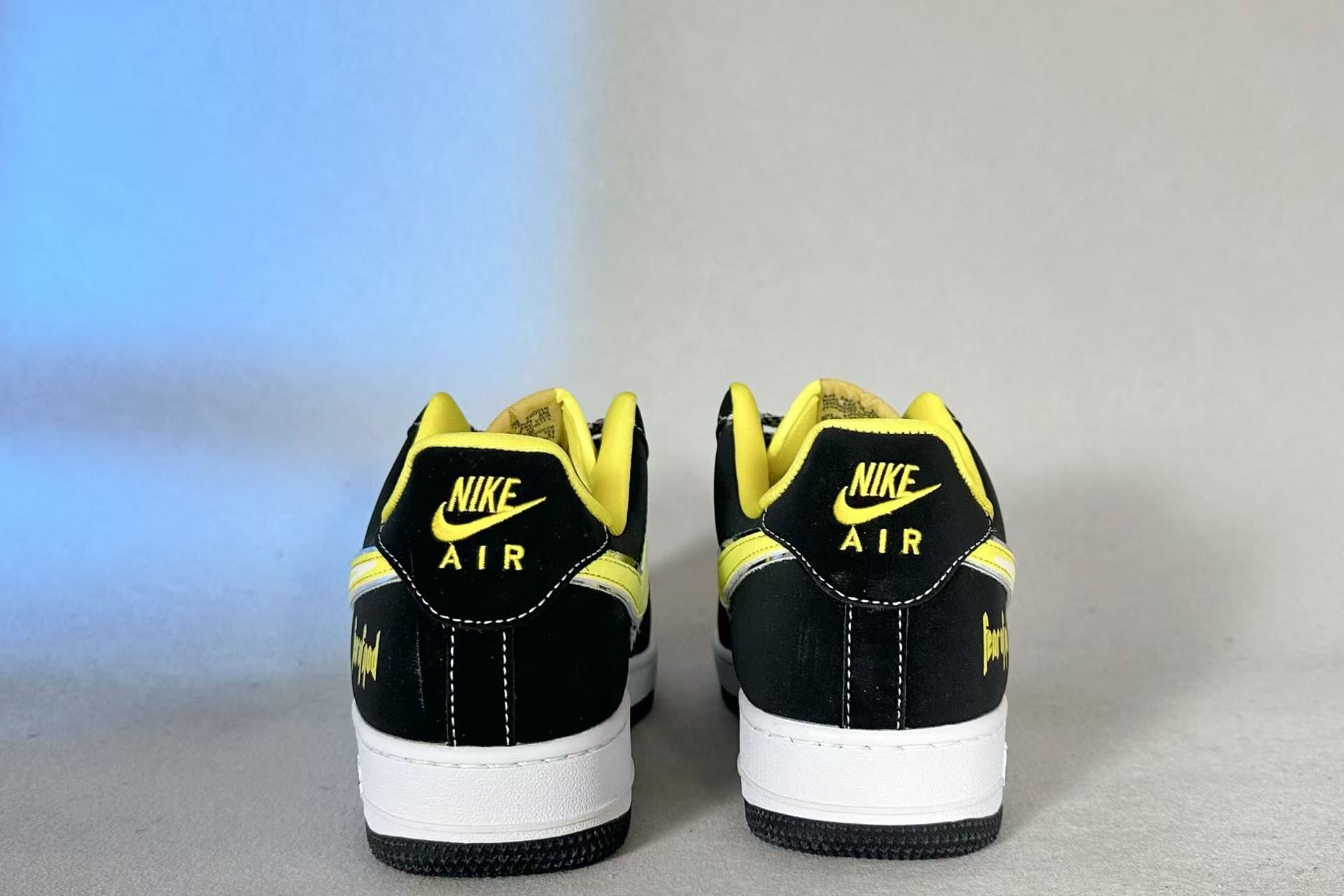 Nike Air Force 1 '07 “Black/University Yellow” – Bold Court Contrast