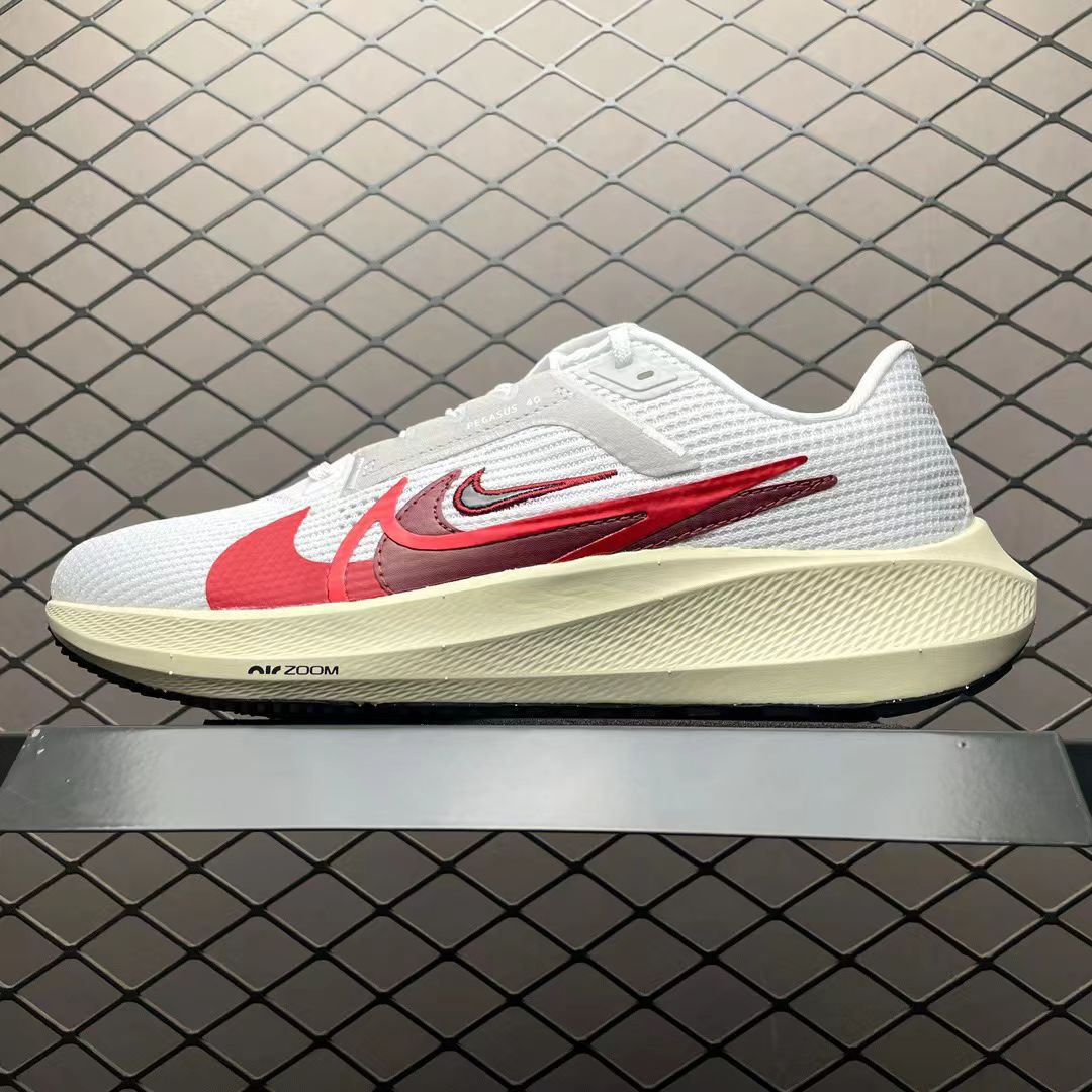 Nike Zoom Pegasus in White/Red: Ignition Ascent
