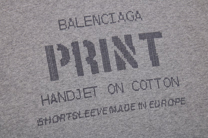 Balenciaga Printed Grey T-Shirt