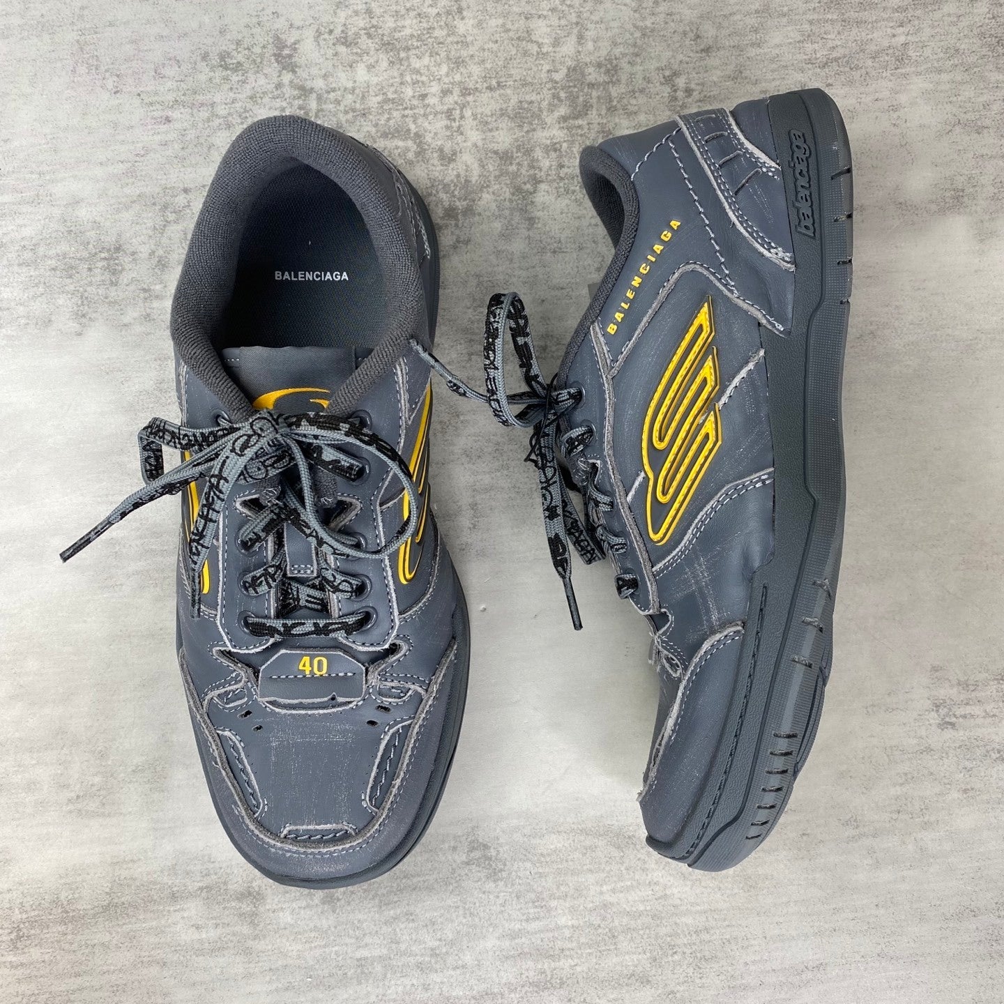Balenciaga Hamp tons Sneaker in Matte Black: Monolithic Edge