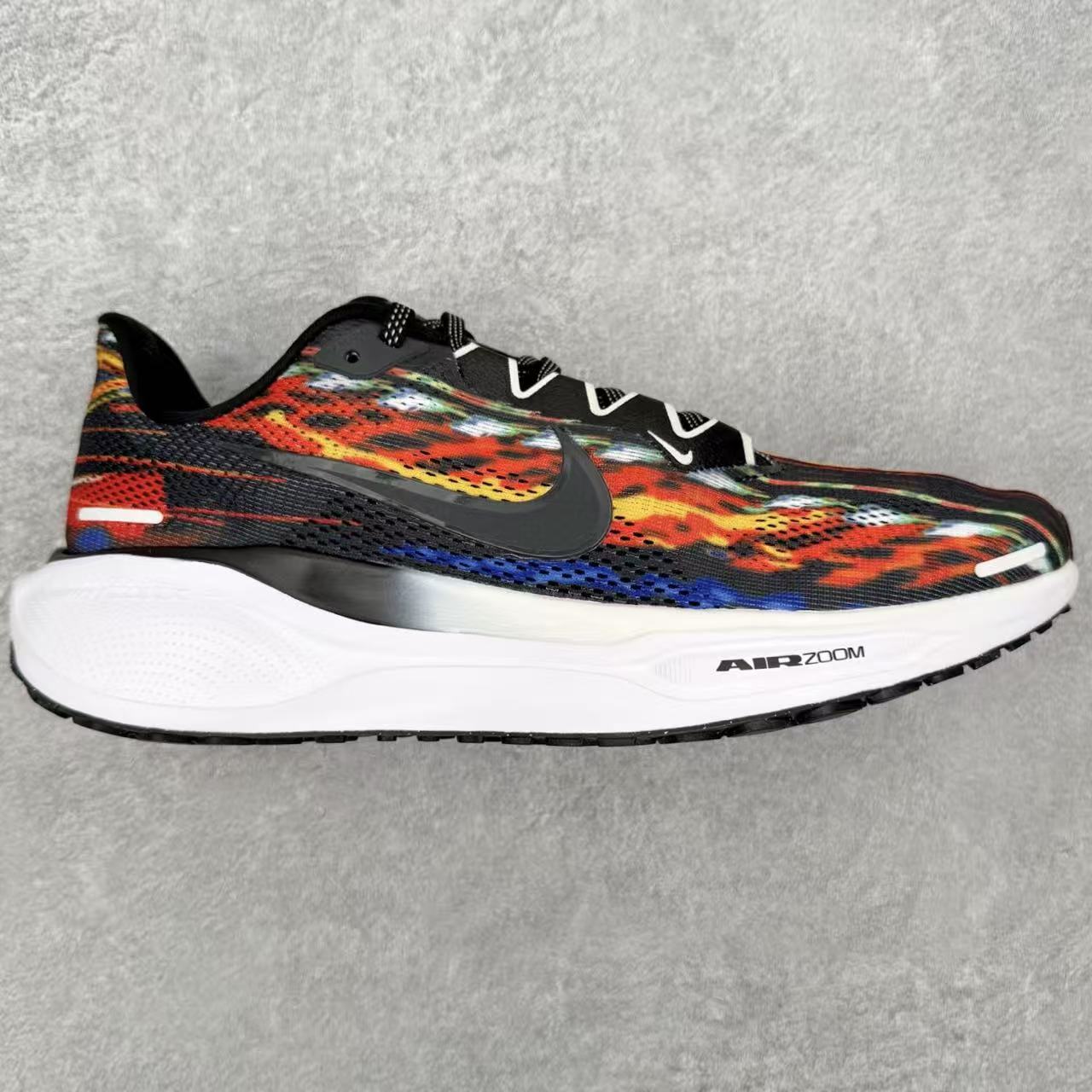 Nike Zoom Pegasus in Black/Red with Iridescent Detail: Nocturnal Ignition