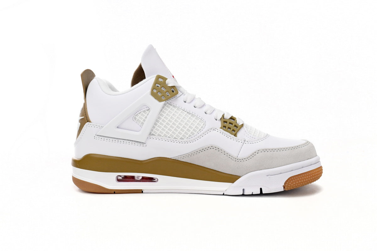 Air Jordan 4 White Brown