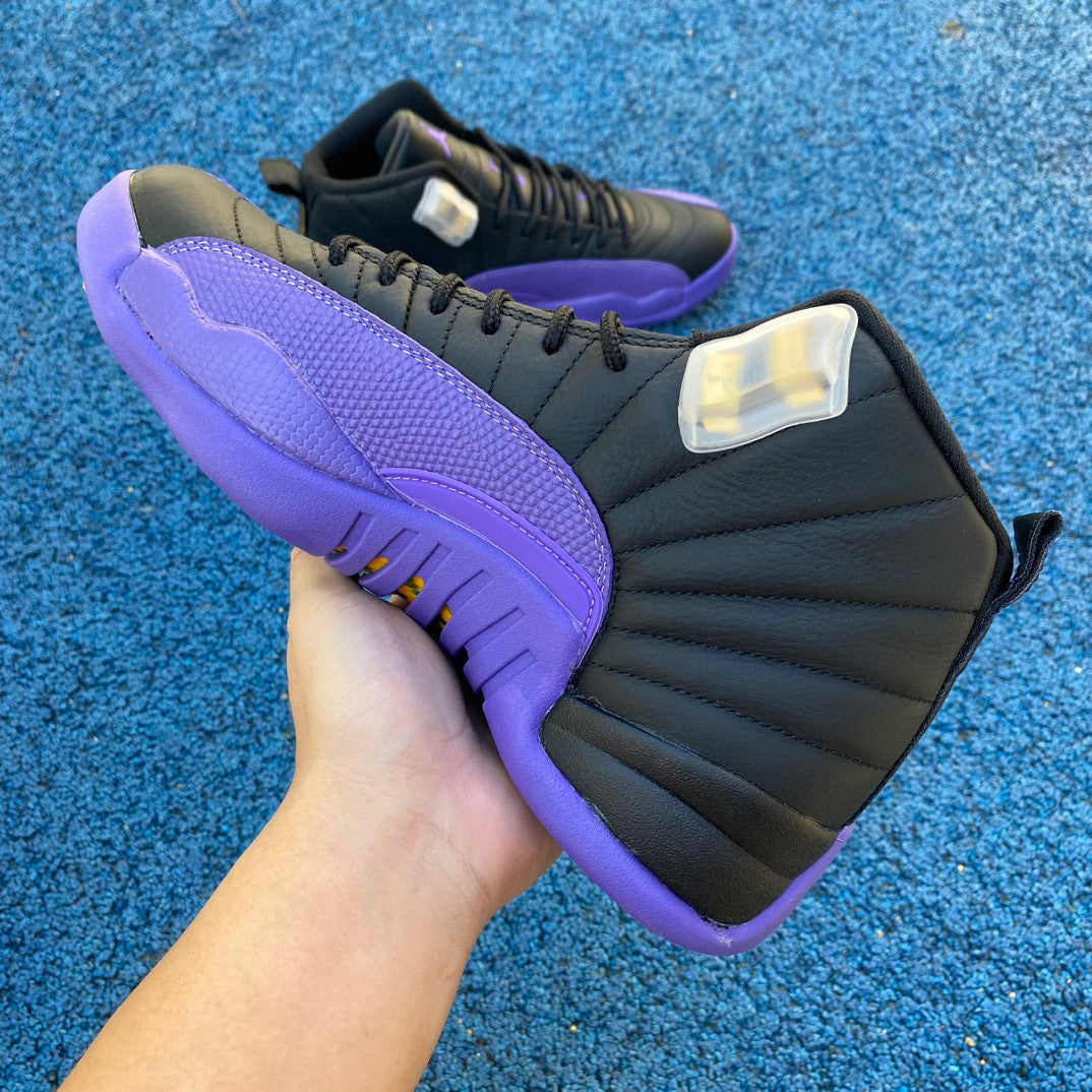 Jordan 12 Black/Field Purple-Metallic Gold-Taxi