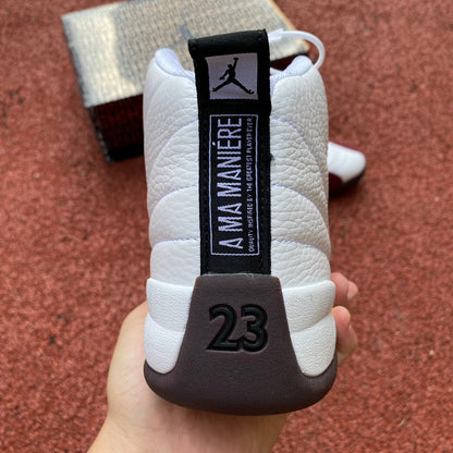 Jordan 12 Retro "Bordeaux and White"