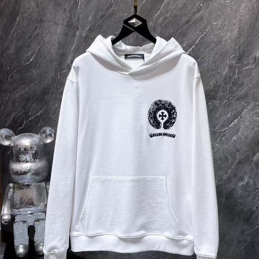 Chrome Hearts Classic Crewneck Sweatshirt in White/Black