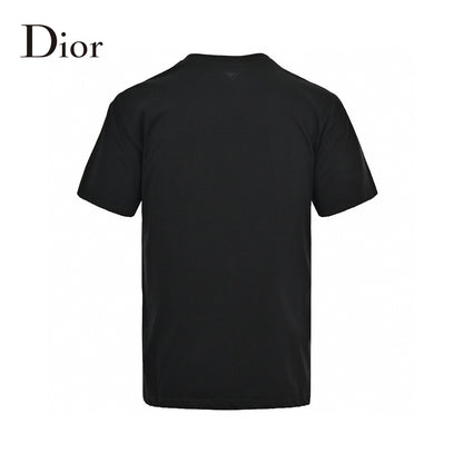 Dior Black T-Shirt with Logo Patch