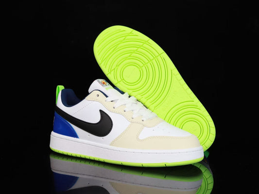 NikeCourt Borough in White/Blue/Green: Clubhouse Heritage
