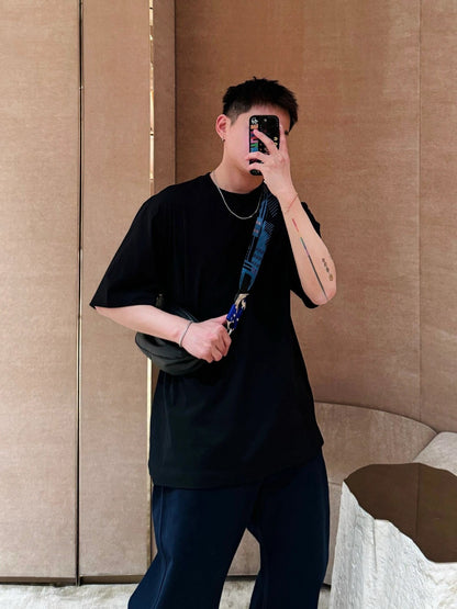 Burberry Black T-Shirt with Pear Graphic