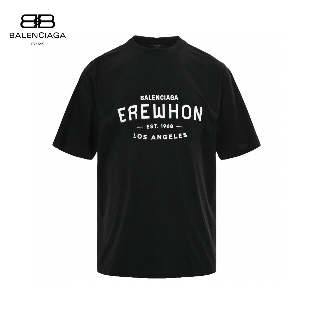 Ba*len*cia*ga beige t-shirt with erewhon graphic