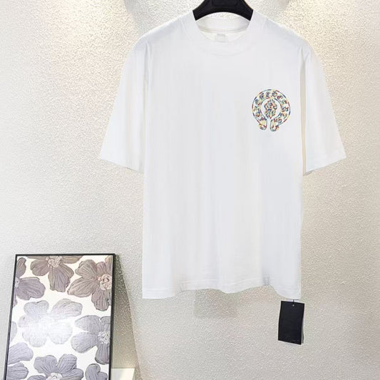Chrome Hearts Classic Crewneck T-Shirt in White Multicolor