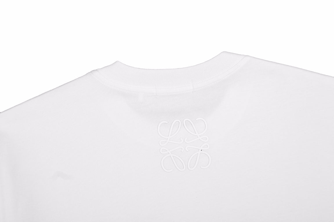 Loewe Embroidered Logo T-Shirt (White)