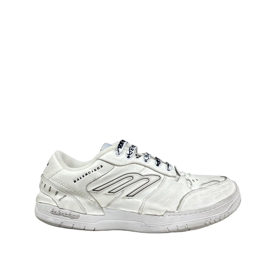 Balenciaga Hamp tons Sneaker in White/Blue: Avant-Garde Clarity