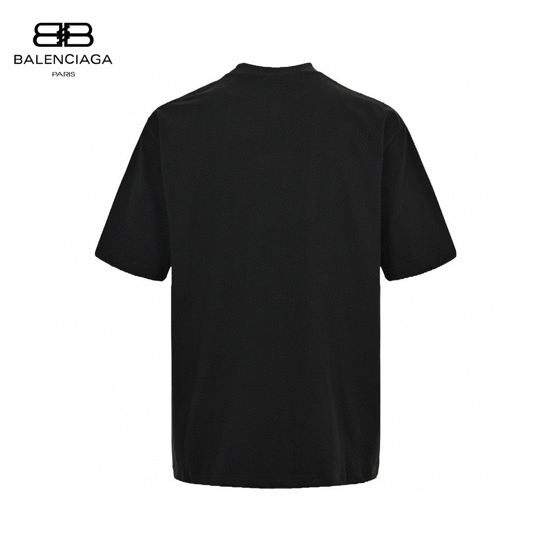 Ba*len*cia*ga cd graphic black t-shirt