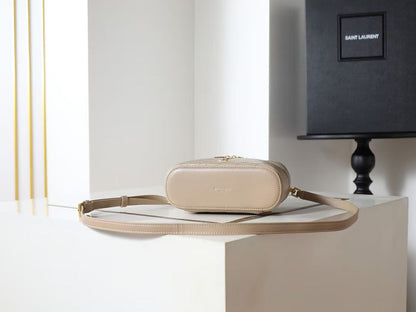 Saint Laurent Nude Double Zip Handbag