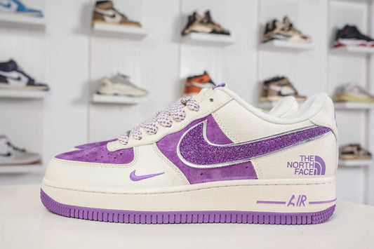 Nike Air Force 1 '07 "Glitter Swoosh – Pink/Purple" – Sparkling Statement