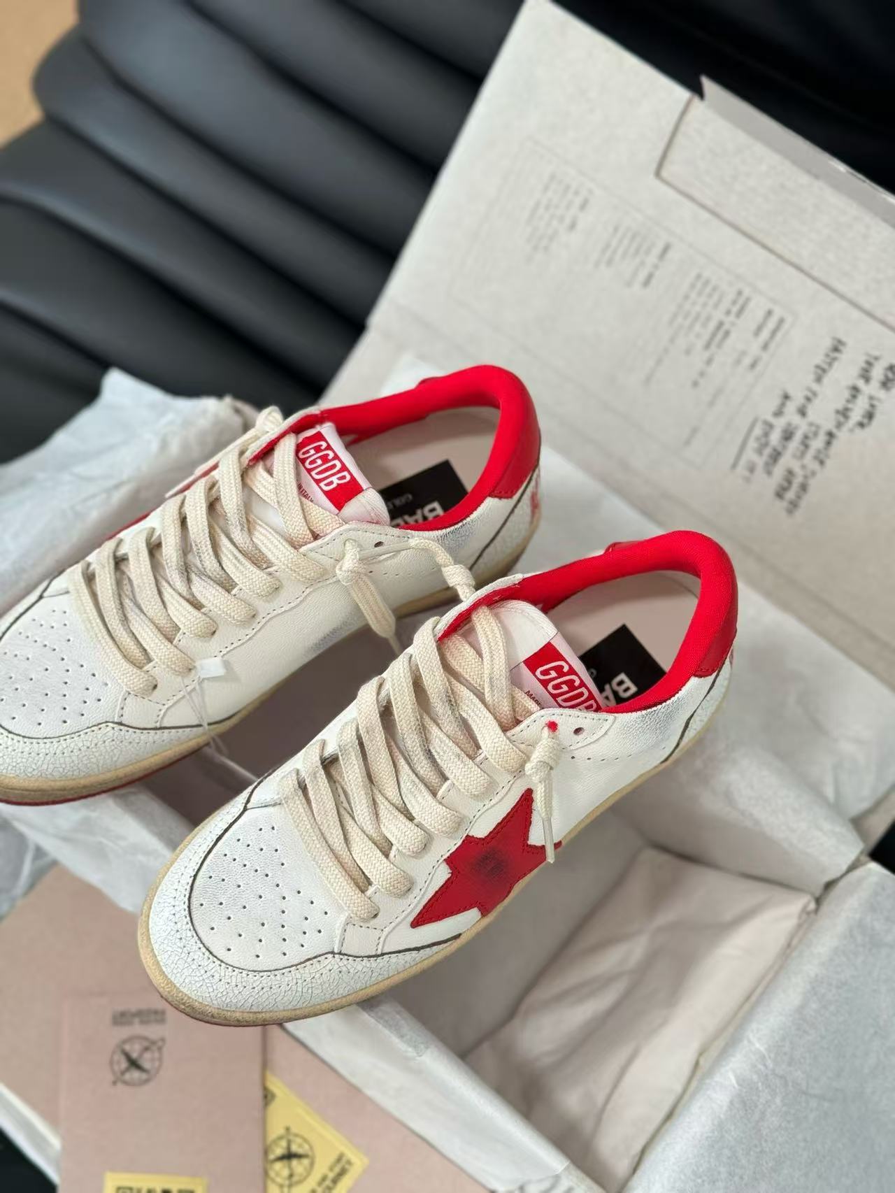 Golden Goose Super-Star Red Leather Sneaker