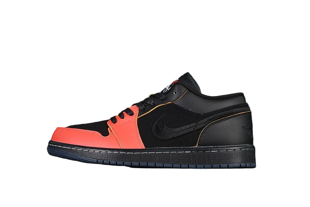 AIR JORDAN 1 LOW "BLACK / VARSITY RED"