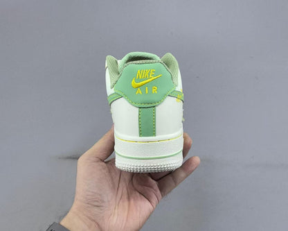 Nike Air Force 1 Low “Chanel-Style Green” – Elevated Tweed Luxury