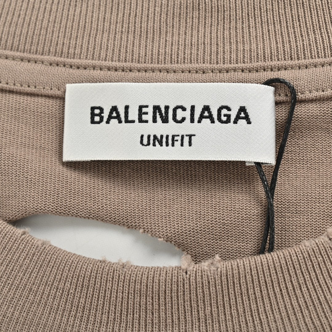 Balenciaga Distressed Logo T-Shirt