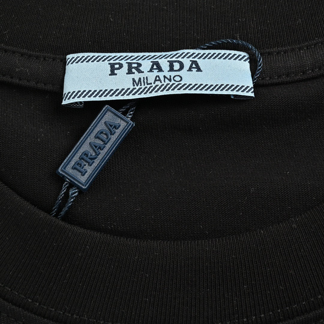 Pra*a milano black emblem t-shirt