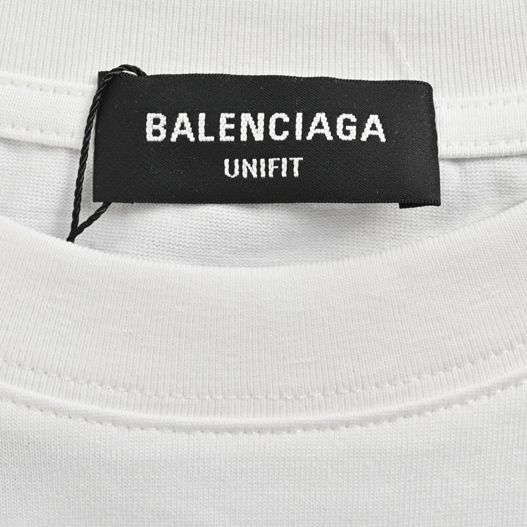 Ba*len*cia*ga white t-shirt with bold graphic