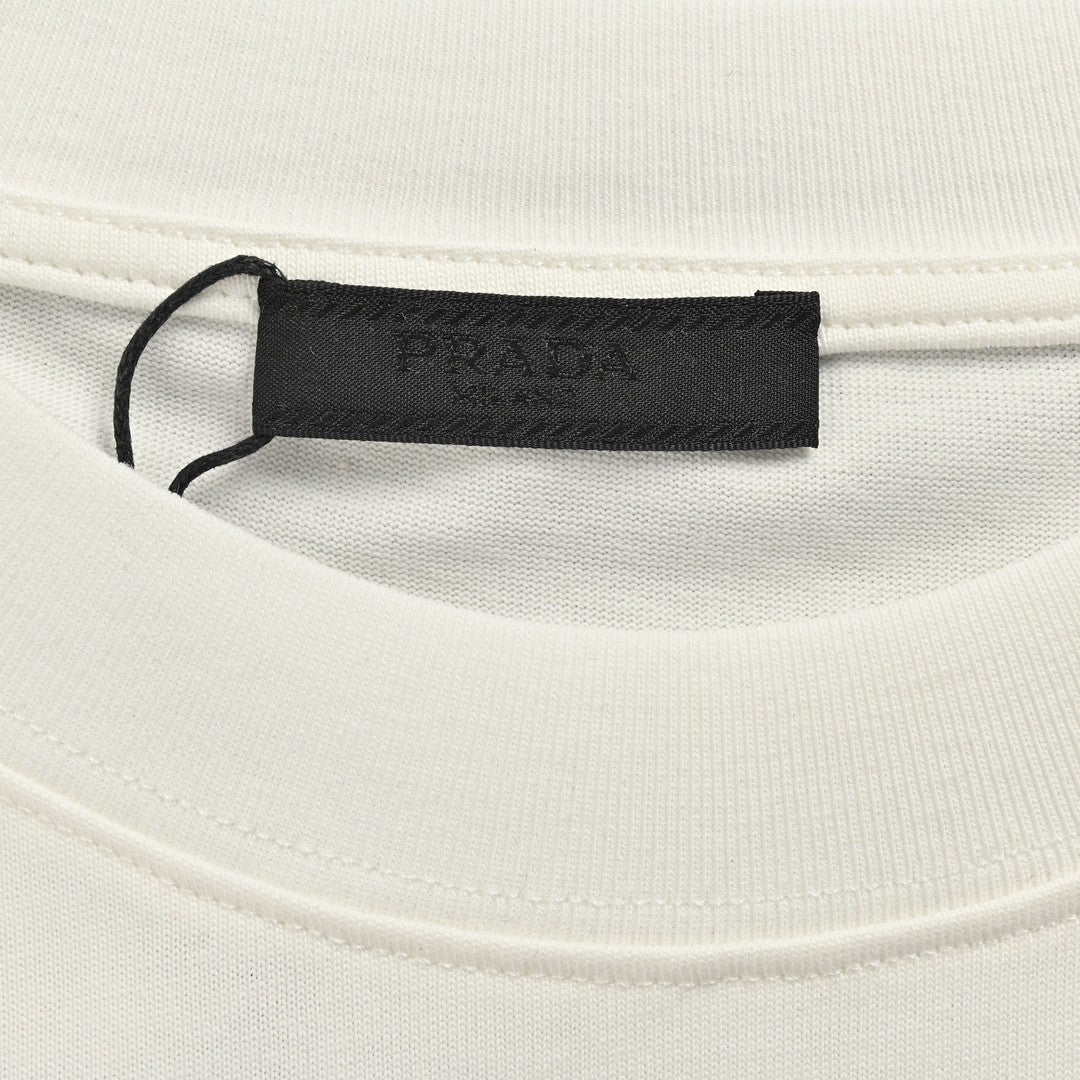 Pra*a milano white emblem t-shirt