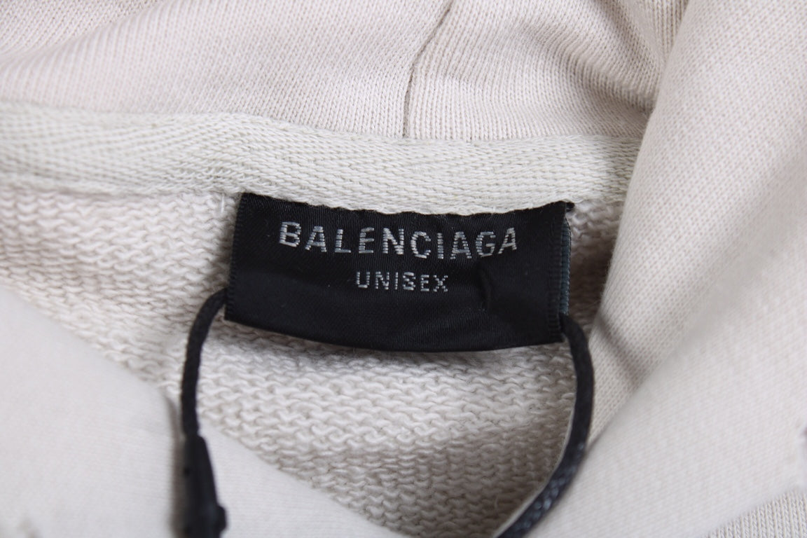 Ba*len*cia*ga off-white oversized hoodie