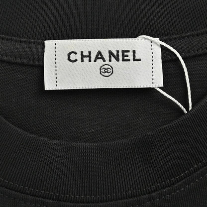 Chanel Signature Logo Black T-Shirt