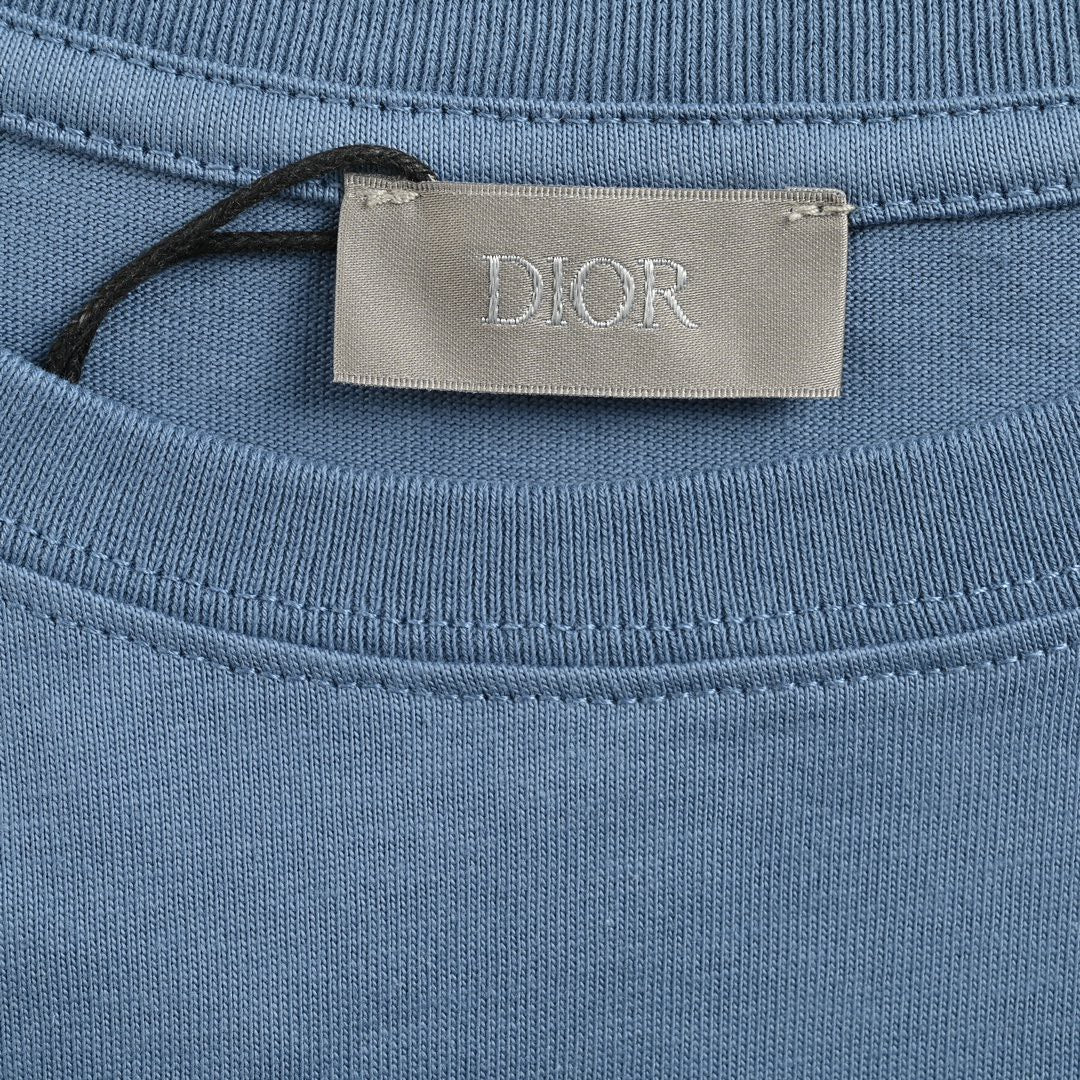 Dior Classic Logo T-Shirt (Blue)