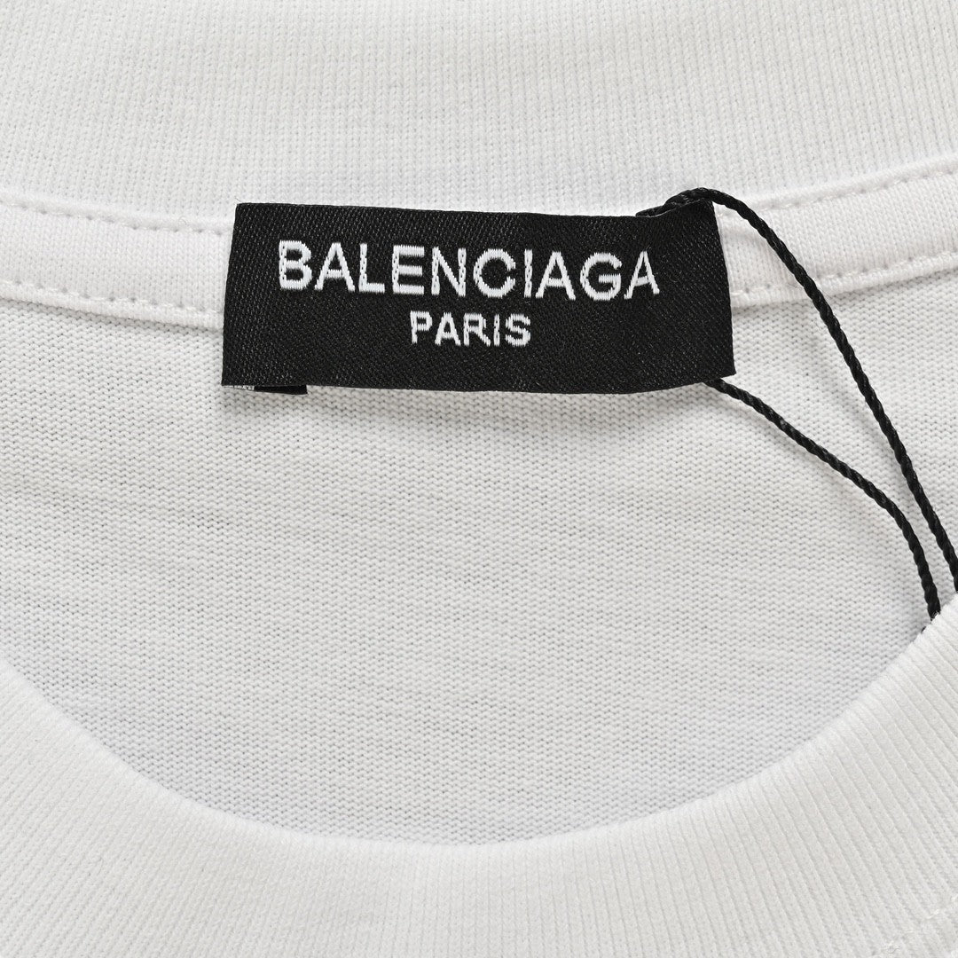 Ba*len*cia*ga bb logo t-shirt (white)