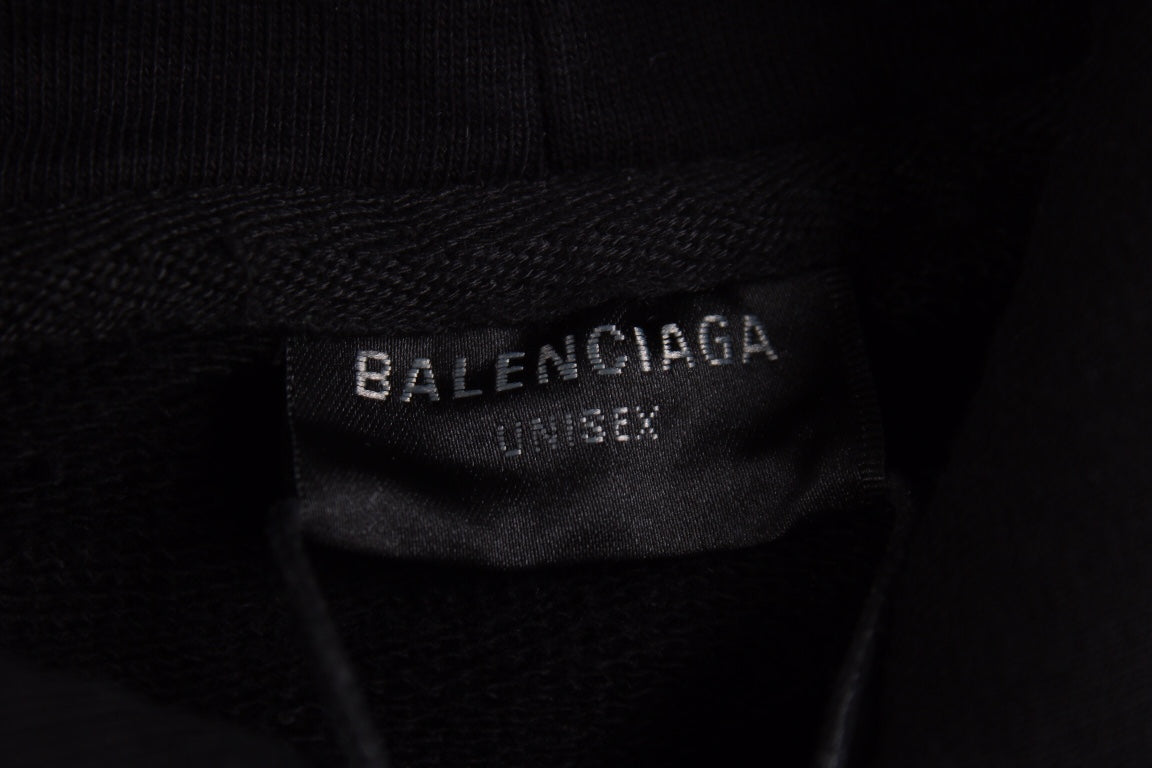 Ba*len*cia*ga black crest hoodie