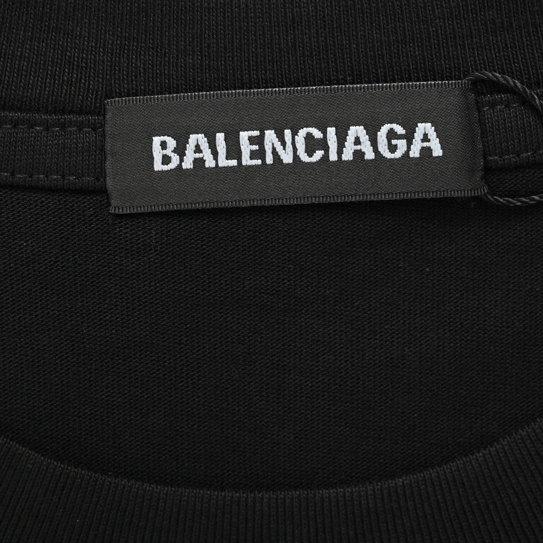 Ba*len*cia*ga graffiti logo black t-shirt