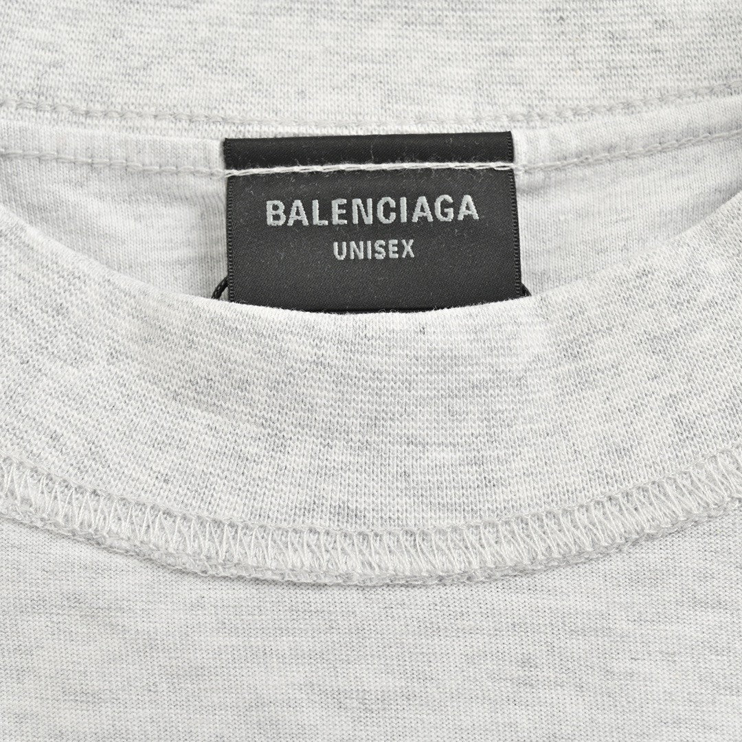 Ba*len*cia*ga reflective logo t-shirt