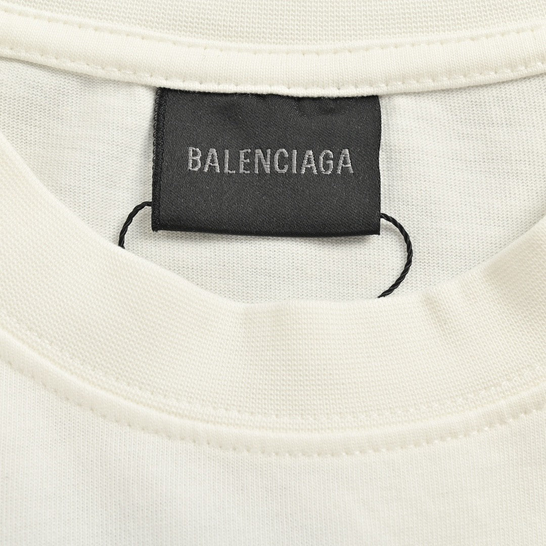 Ba*len*cia*ga graphic logo t-shirt