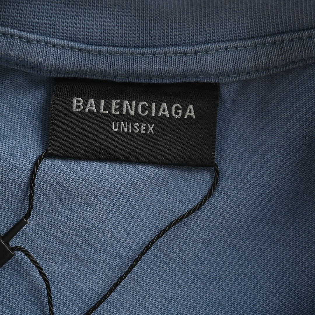 Ba*len*cia*ga vintage logo t-shirt (blue)