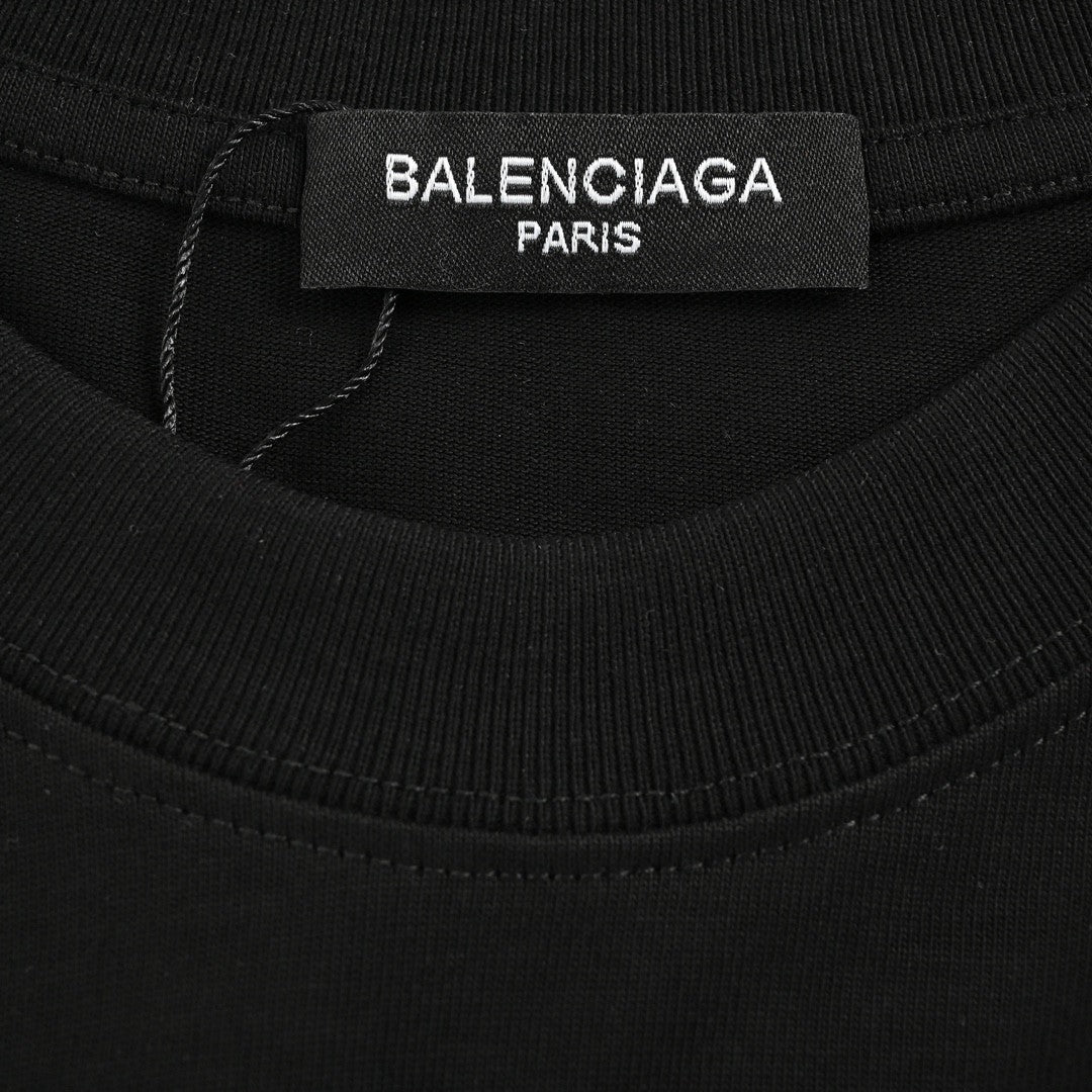 Balenciaga Tape Logo T-Shirt (Black)