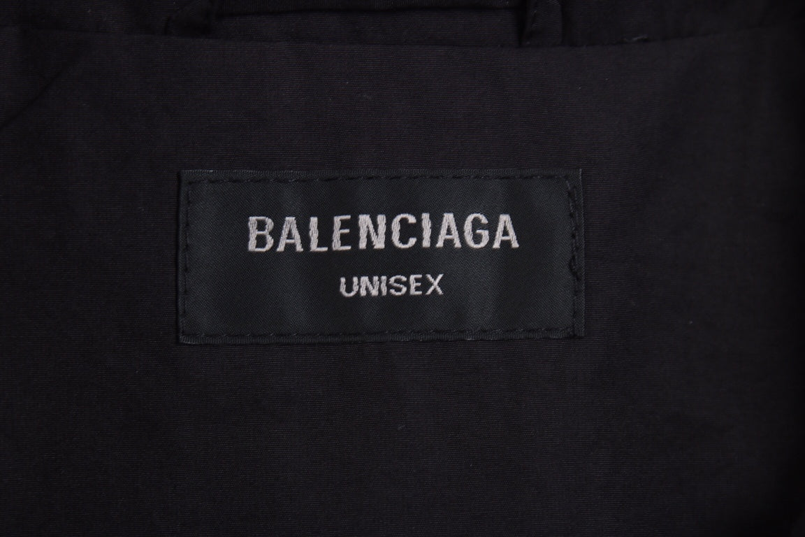 Ba*len*cia*ga black zip-up jacket