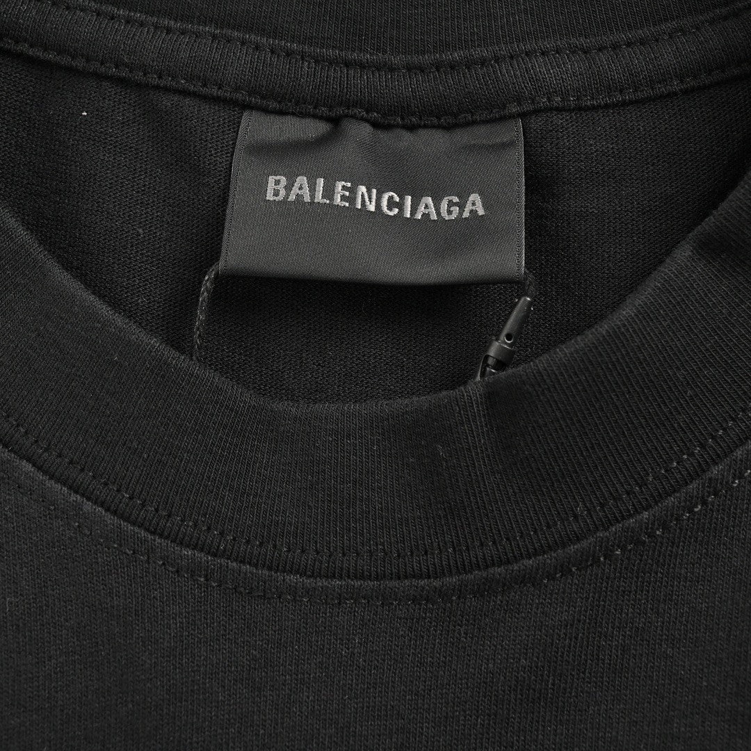 Balenciaga Black Graphic T-Shirt