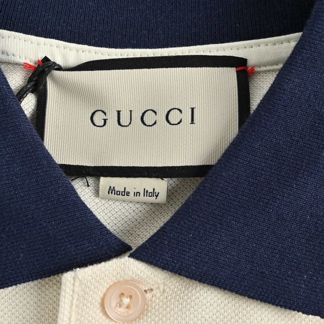 G*u*i polo shirt with logo tape