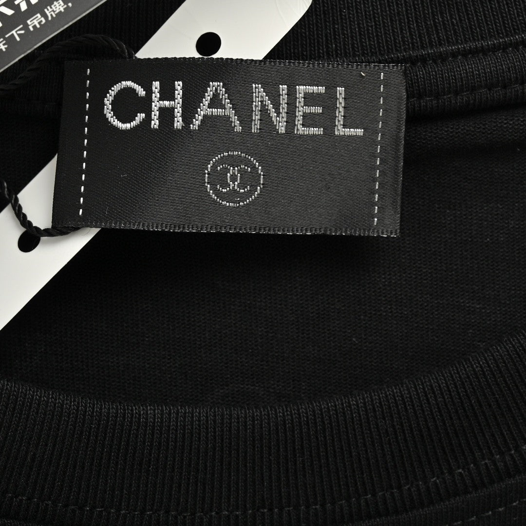 Chanel Classic Logo T-Shirt in Black