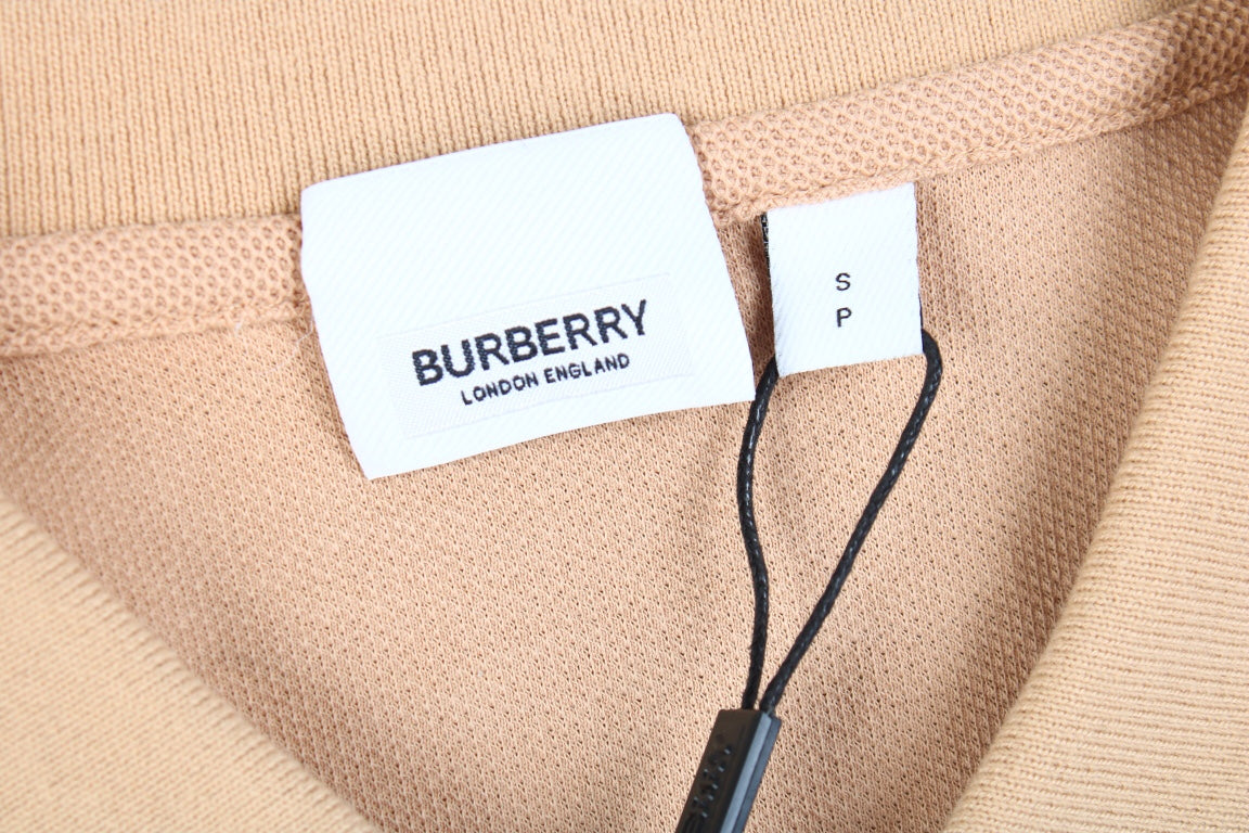 Burberry Textured Polo Shirt in Beige