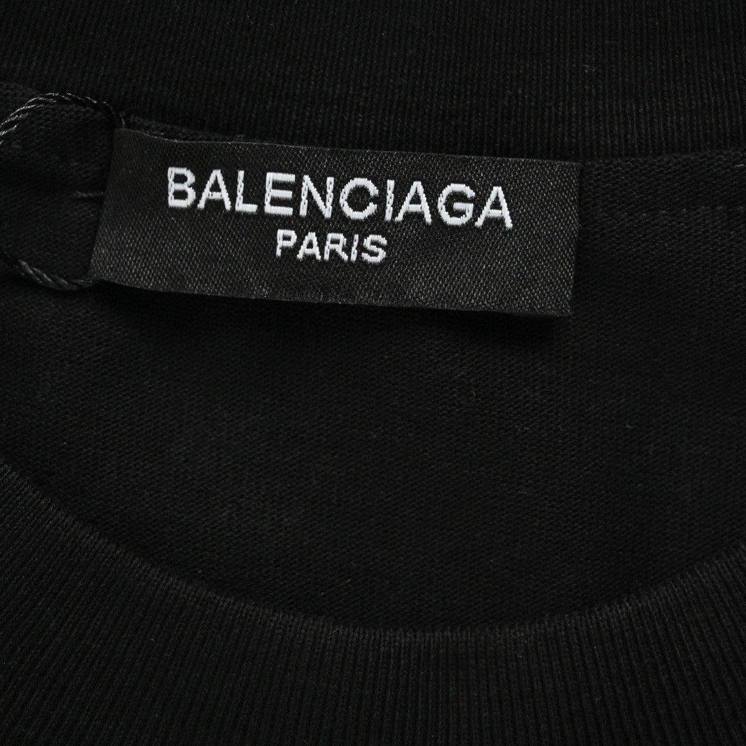 Ba*len*cia*ga acid arab black t-shirt