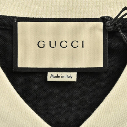 Gucci Black GG Pattern Polo Shirt