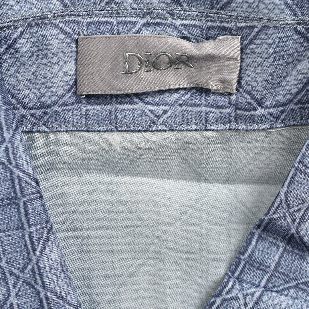 Dior Geometric Pattern Short Sleeve Shirt