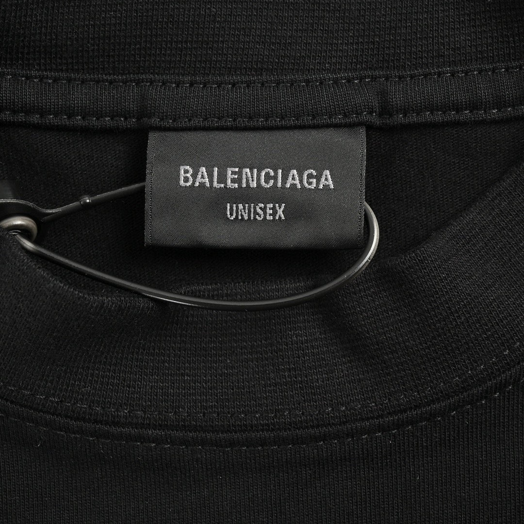 Ba*len*cia*ga graphic logo t-shirt (black)