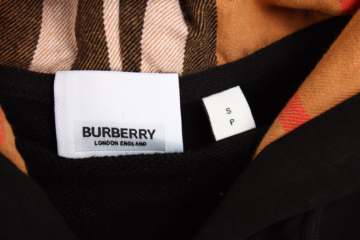 Burberry Zip-Up Hoodie - Black