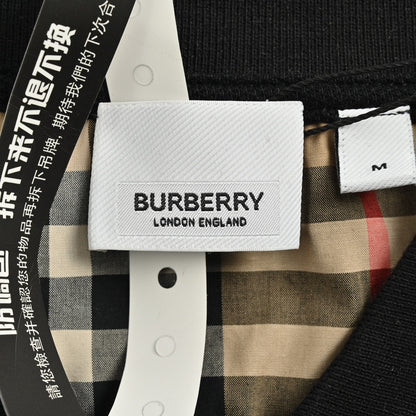 Burberry Monogram Logo Black Polo Shirt