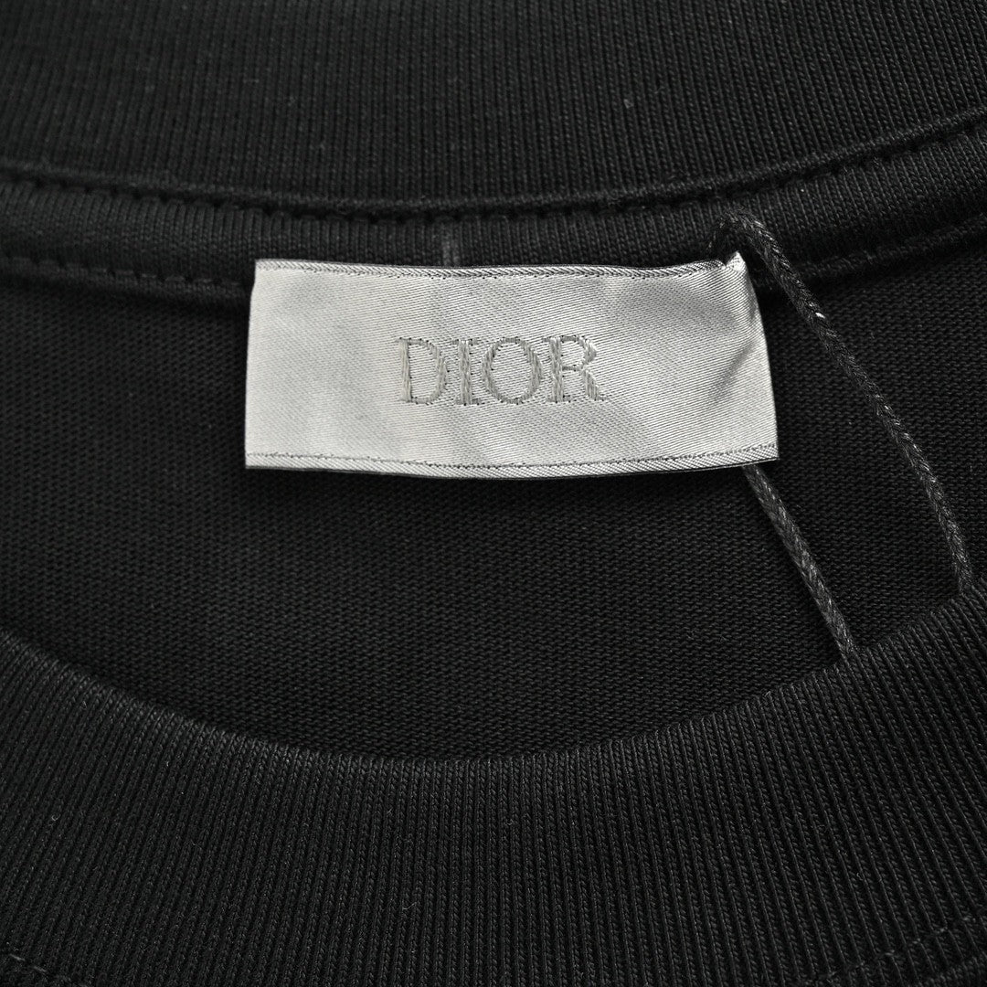 Dior Safety Pin Logo Black T-Shirt