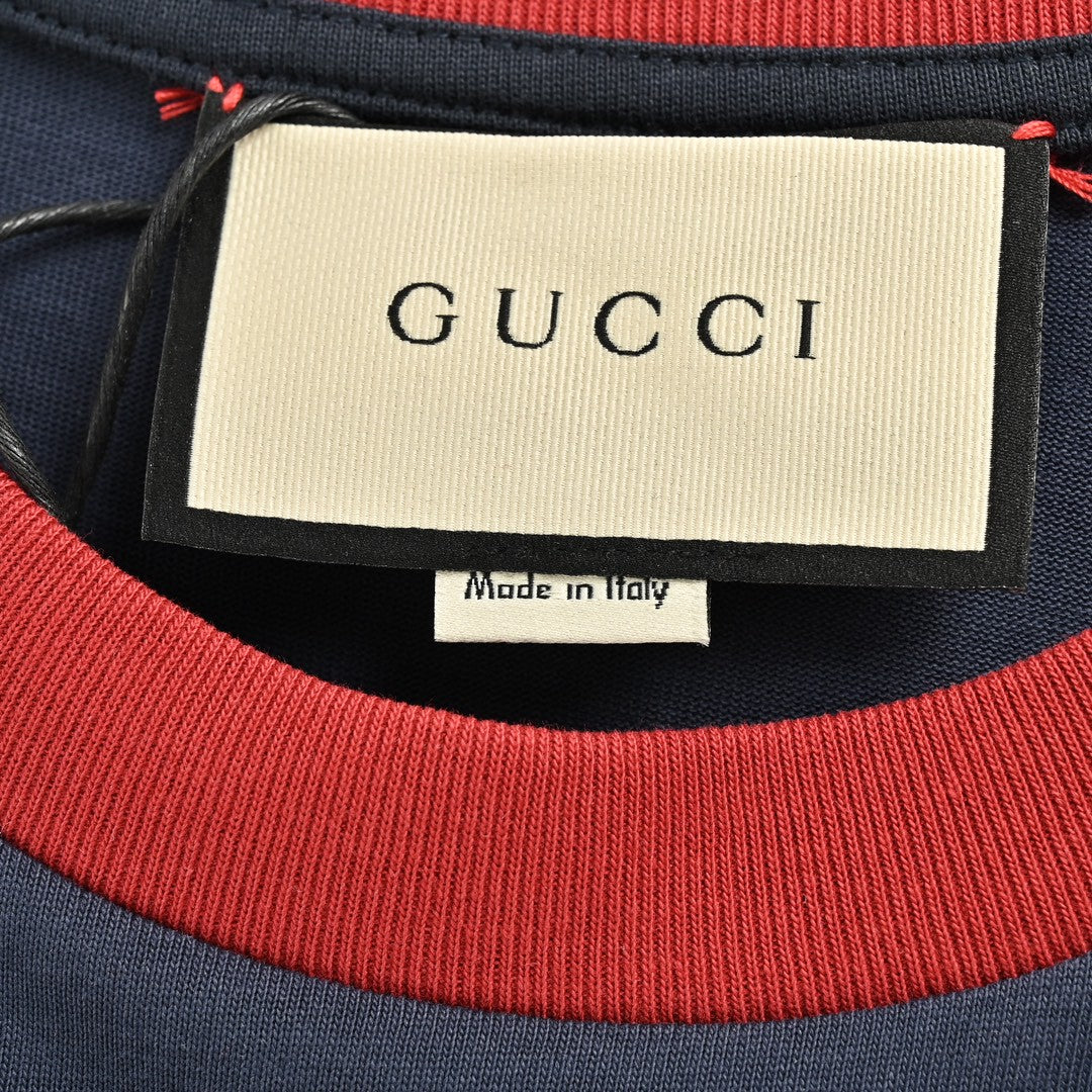 Gucci Cherry Logo Navy T-Shirt primereps