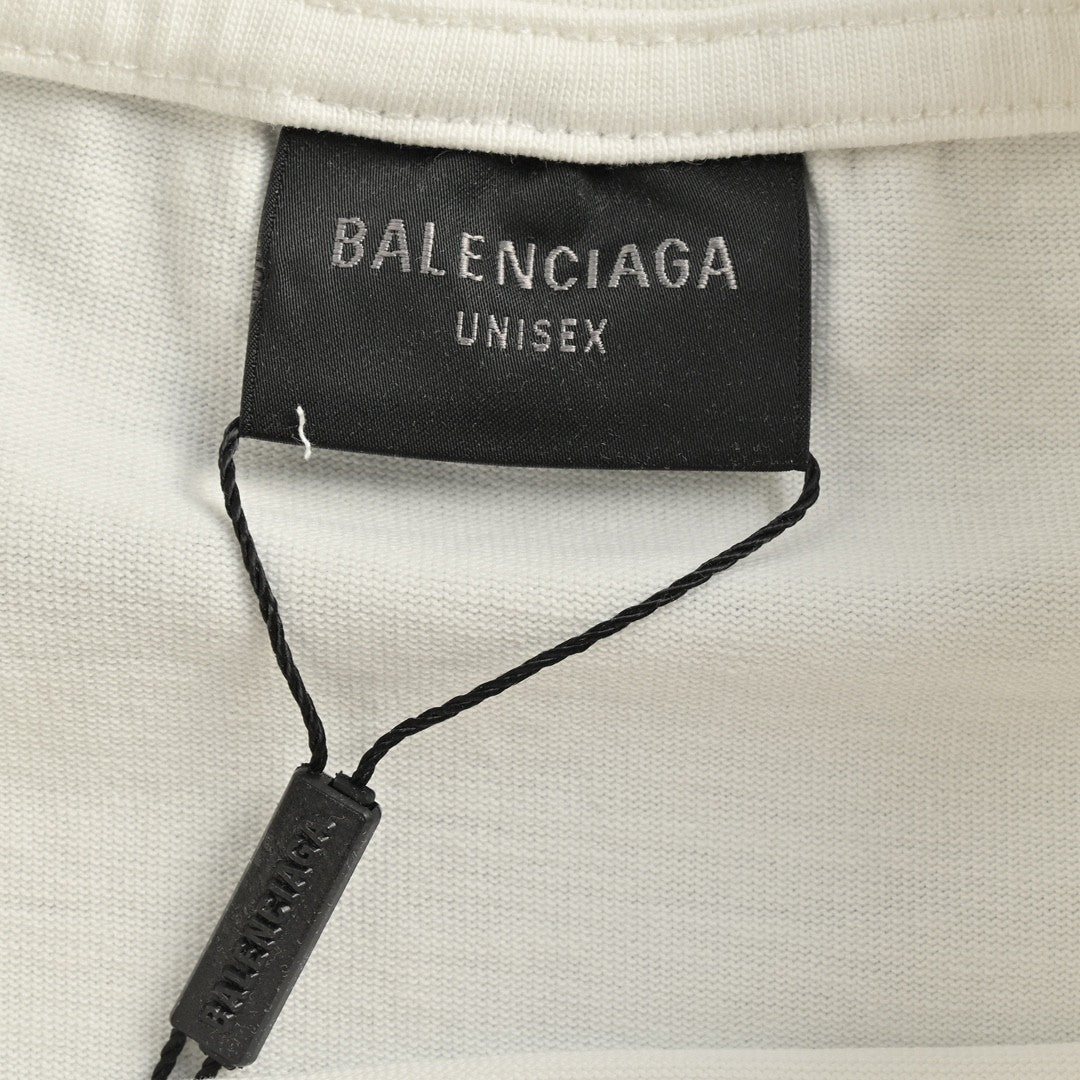 Ba*len*cia*ga fringe hem t-shirt